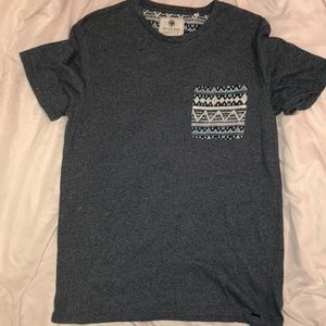 Men’s blue T-shirt with pocket on the front